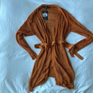 Lioness mini wrap dress orange